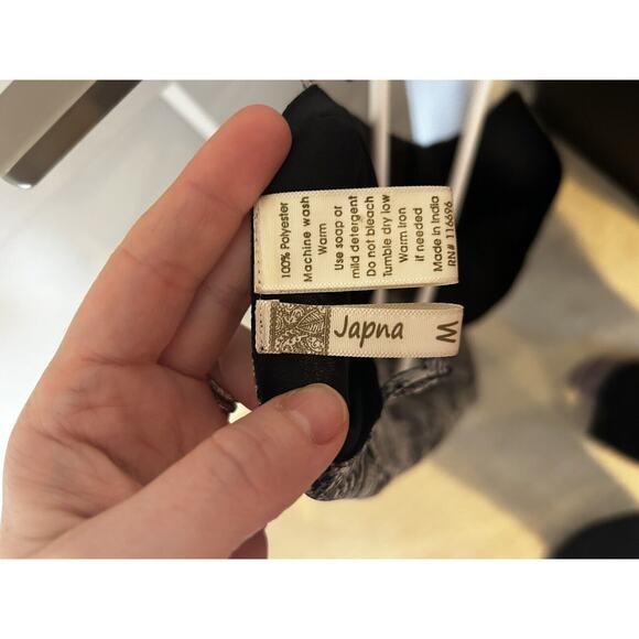 Japna Womens Medium Y2K Snakeskin Mini Party Slip Dress‎ Summer Sleeveless Black - Picture 3 of 4